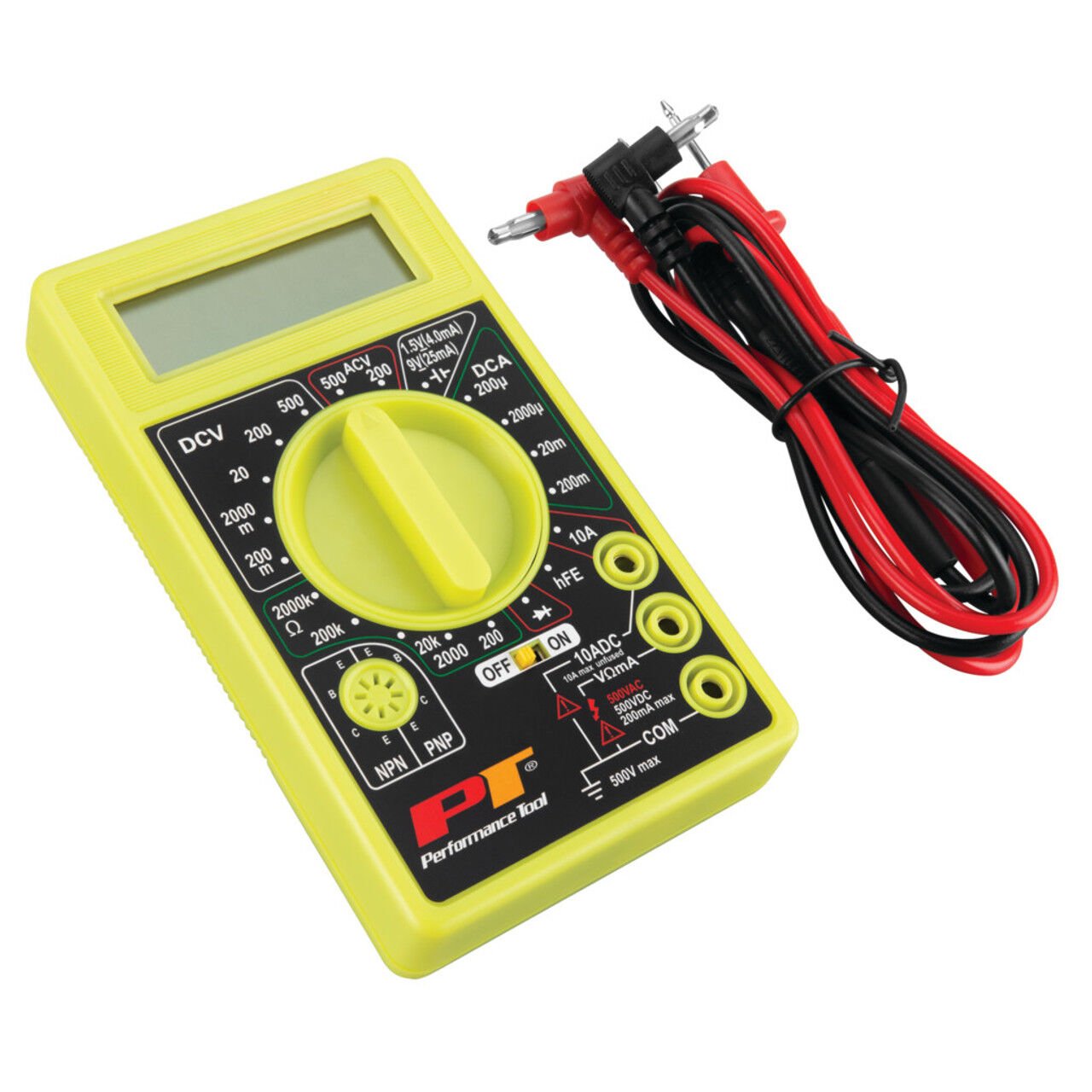 Performance Tool Digital Multimeter Tester