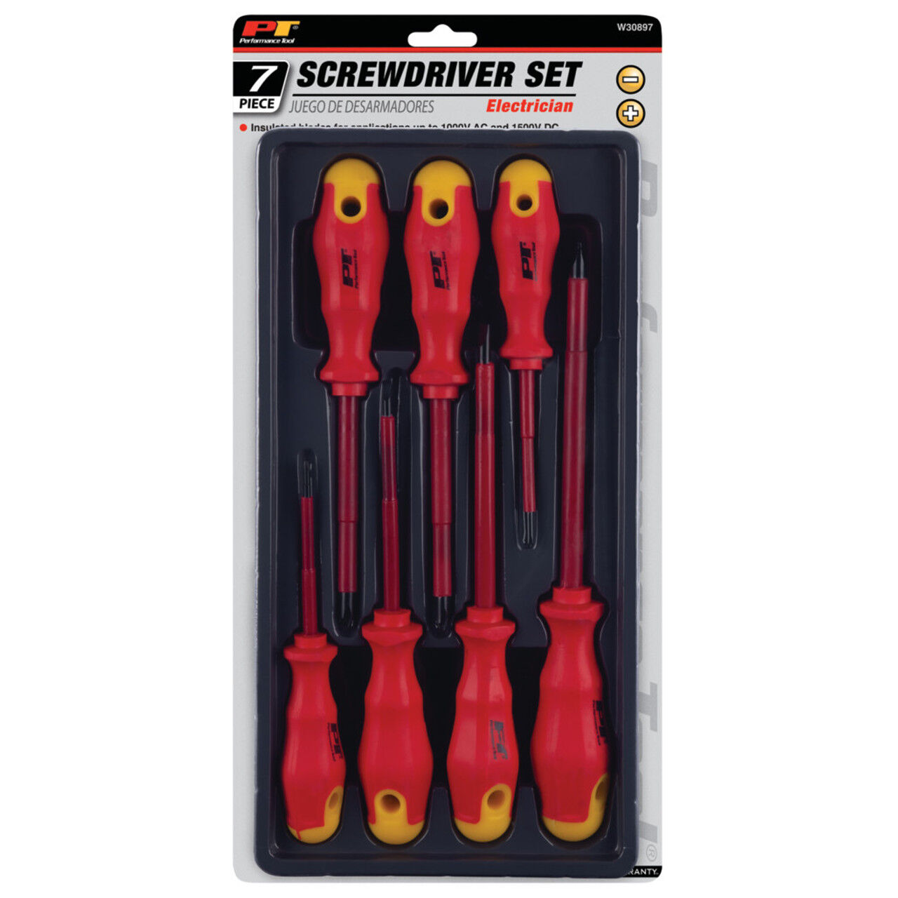 Performance Tool Electrical Screwdriver Set, 7-Pc