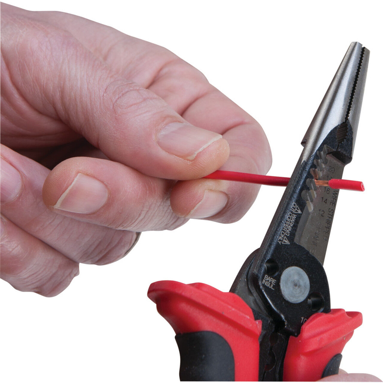 Performance Tool 8-In Angled Multi-Wire Stripper