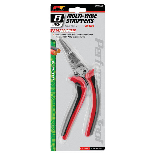 Performance Tool 8-In Angled Multi-Wire Stripper