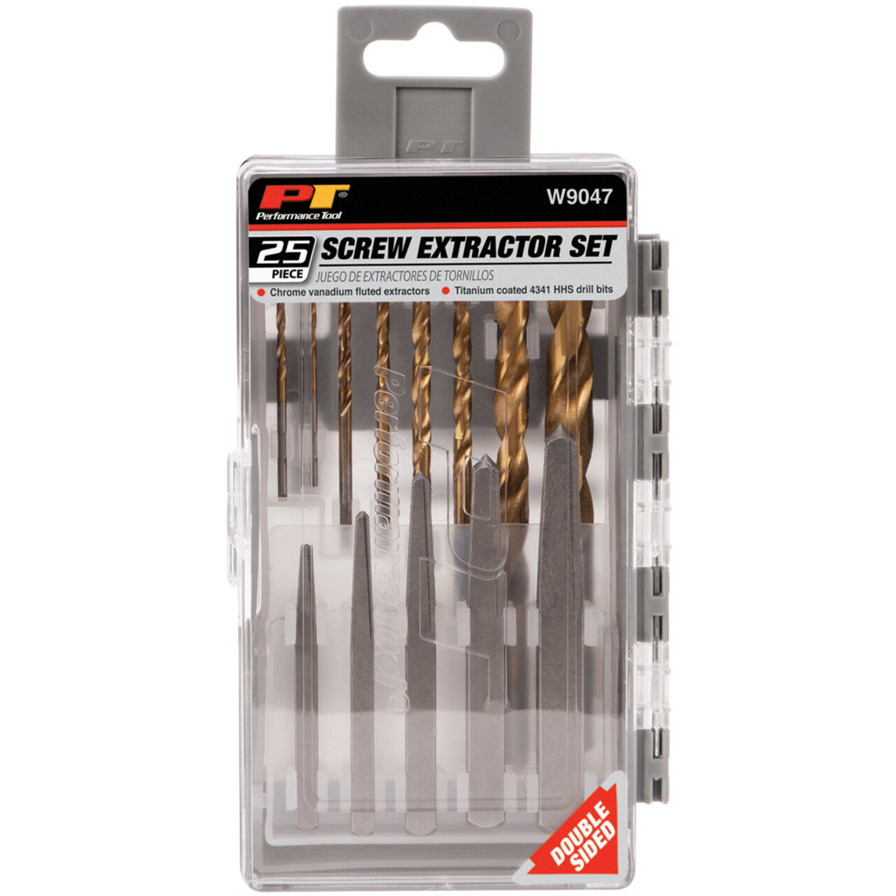 Performance Tools Damaged Screw Extractor Kit, 25-Pc