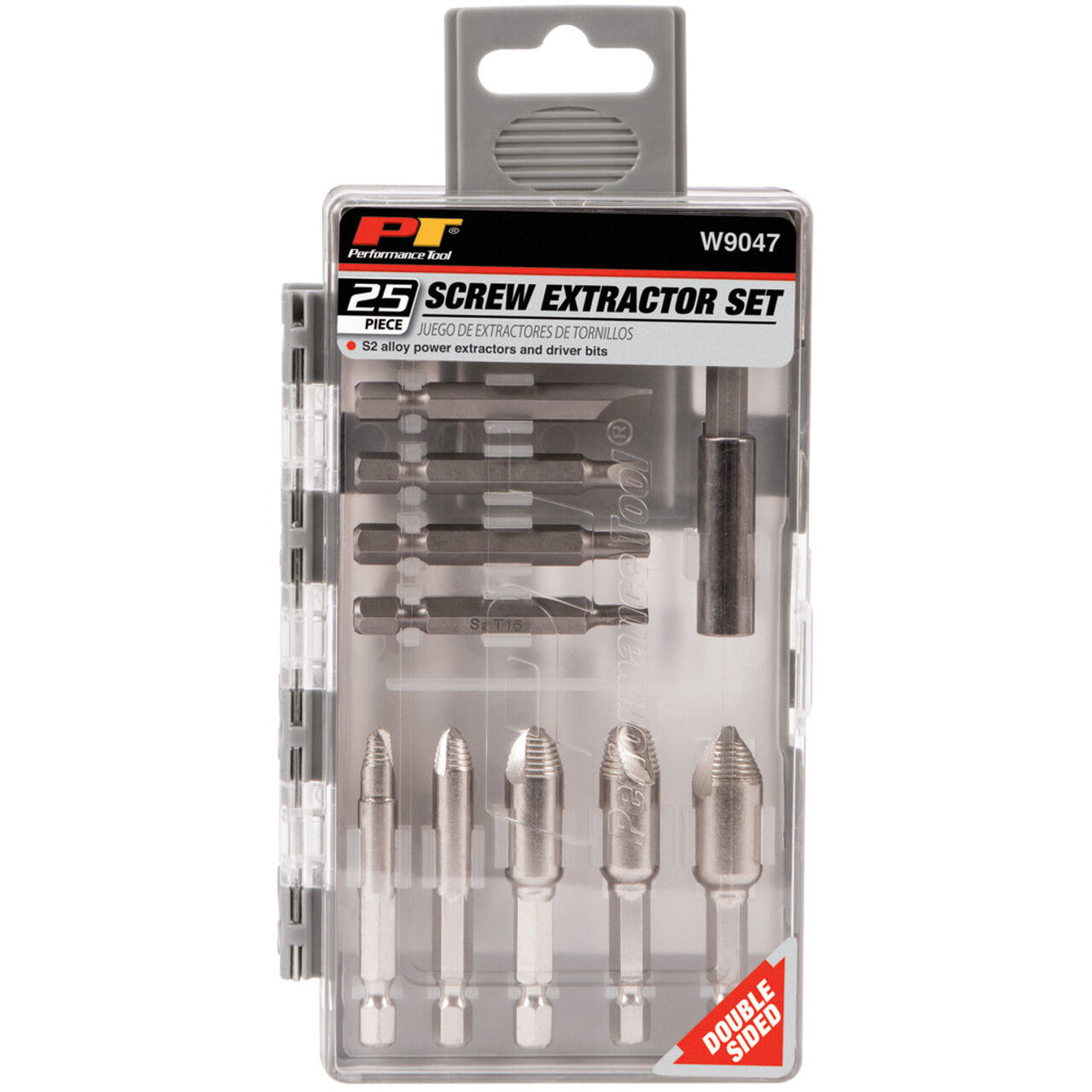 Performance Tools Damaged Screw Extractor Kit, 25-Pc