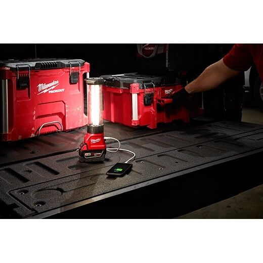 Milwaukee M18 Rover Dual-Power Cordless/Corded Triple-Panel Flood & Area Light, 4500-Lm (Tool Only)