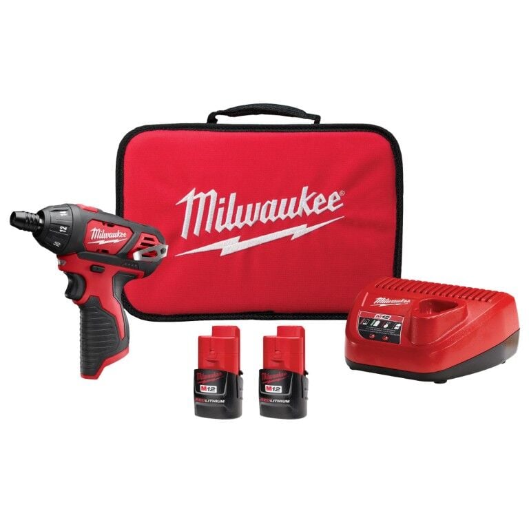 Milwaukee M12 Hex Impact Screwdriver Kit, 1/4-In
