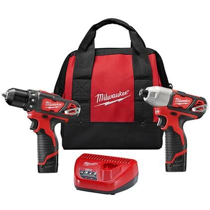 Milwaukee M12 Drill Driver & Hex Impact Driver 2-Tool Combo Kit