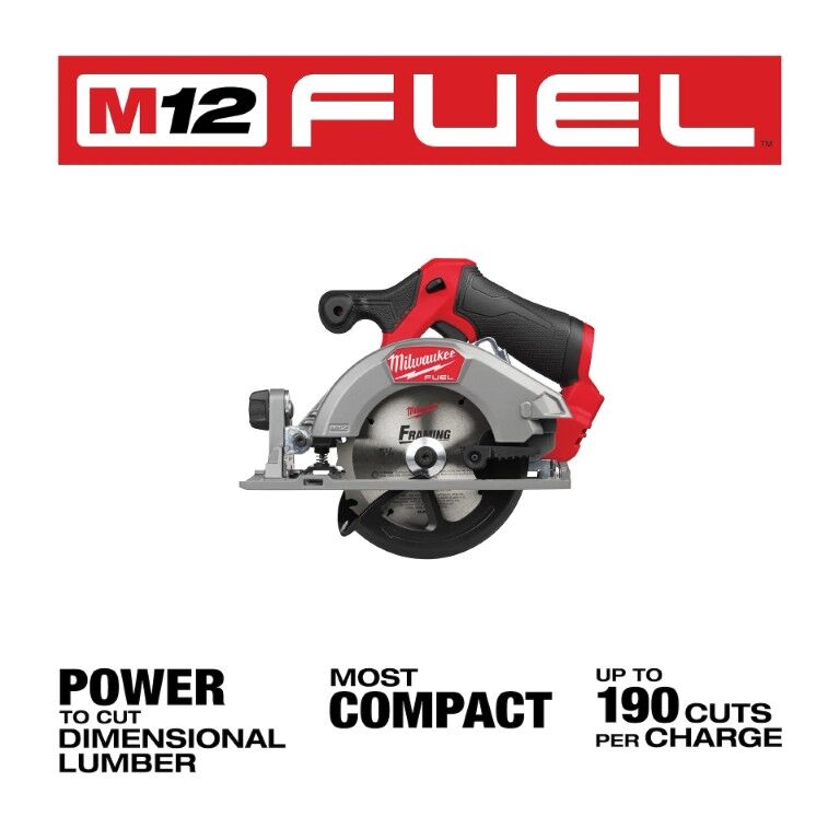 Milwaukee M12 Fuel Circular Saw, 5 3/8-In