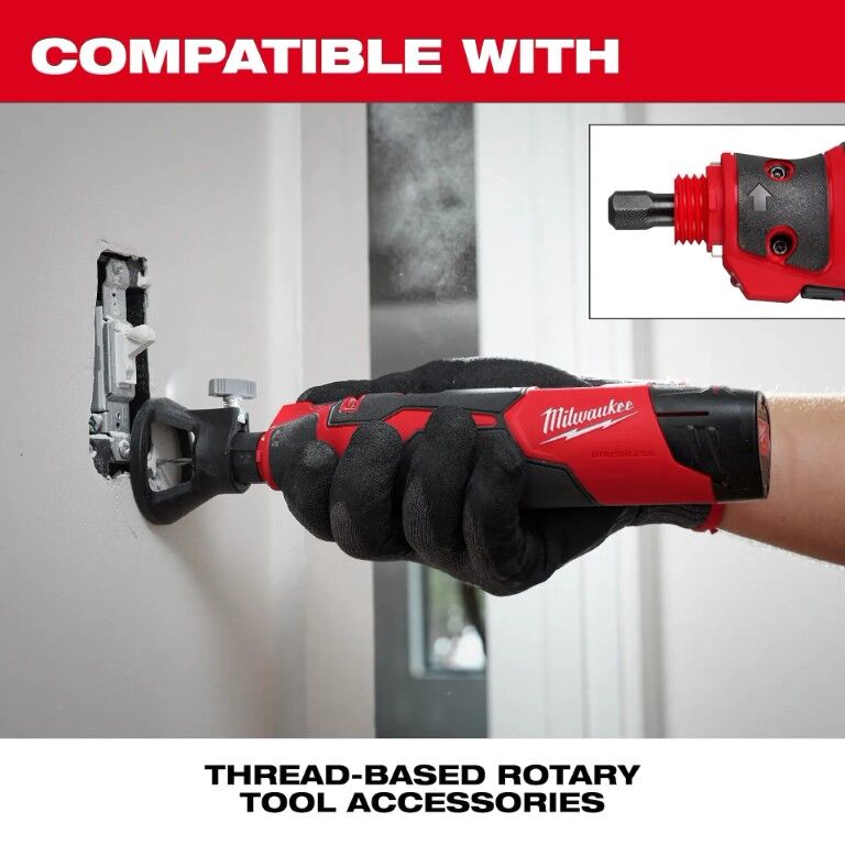 Milwaukee M12 Brushless Rotary Tool, 1/8-In (Tool Only)