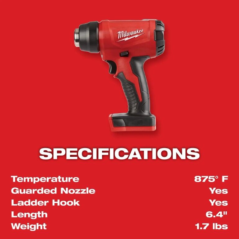 Milwaukee M18 Compact Heat Gun (Tool Only)