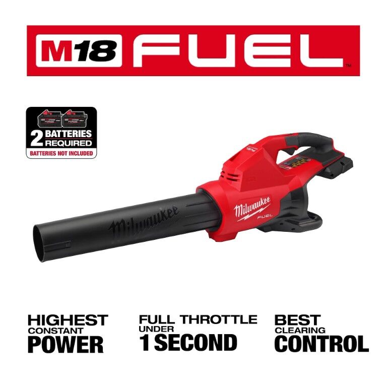 Milwaukee M18 Fuel Dual Battery Powered Handheld Blower (Tool Only)
