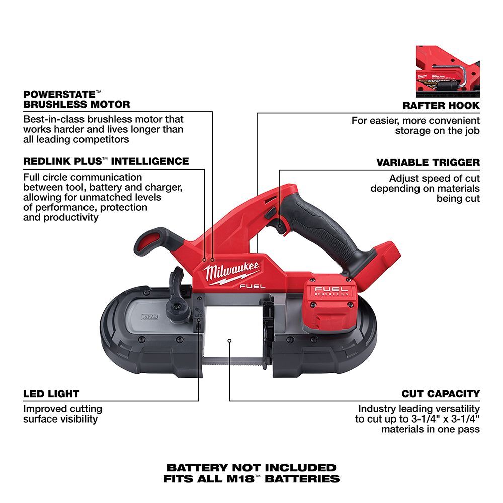 Milwaukee M18 FUEL Compact Band Saw