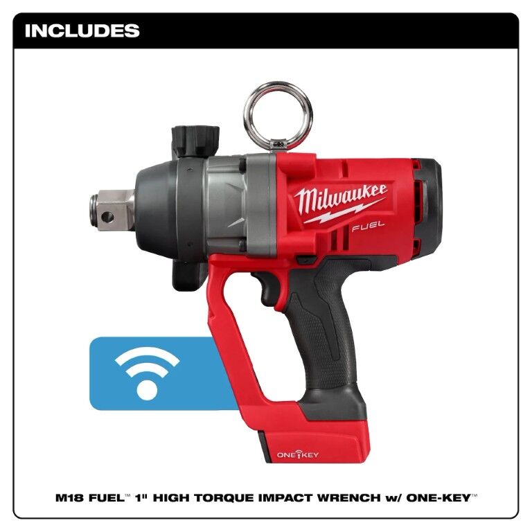 Milwaukee M18 Fuel One-Key High Torque Impact Wrench, 1-In (Tool Only)