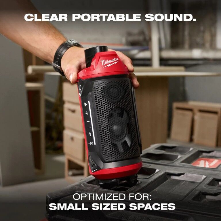 Milwaukee M12 Packout Jobsite Bluetooth Speaker (Tool Only)