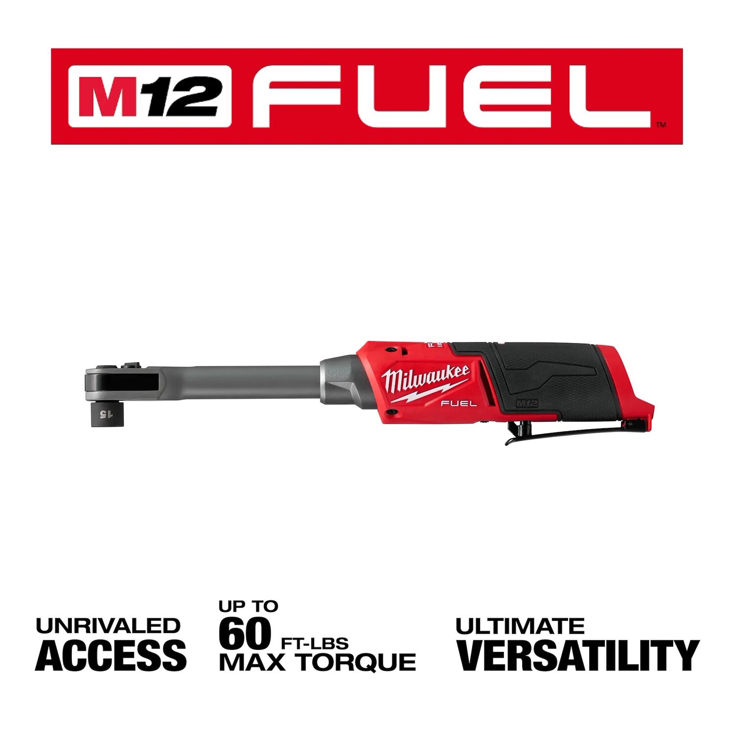 Milwaukee M12 Fuel Insider Extended Reach Box Ratchet (Tool Only)