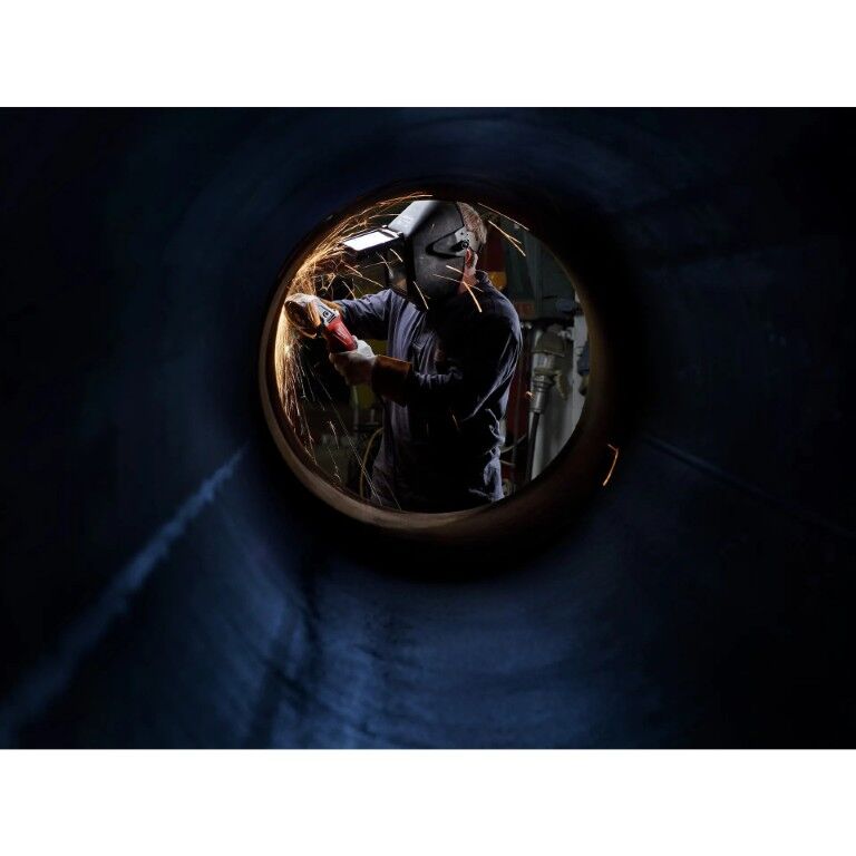 Milwaukee Small Corded Lock-On Paddle Angle Grinder, 5-In