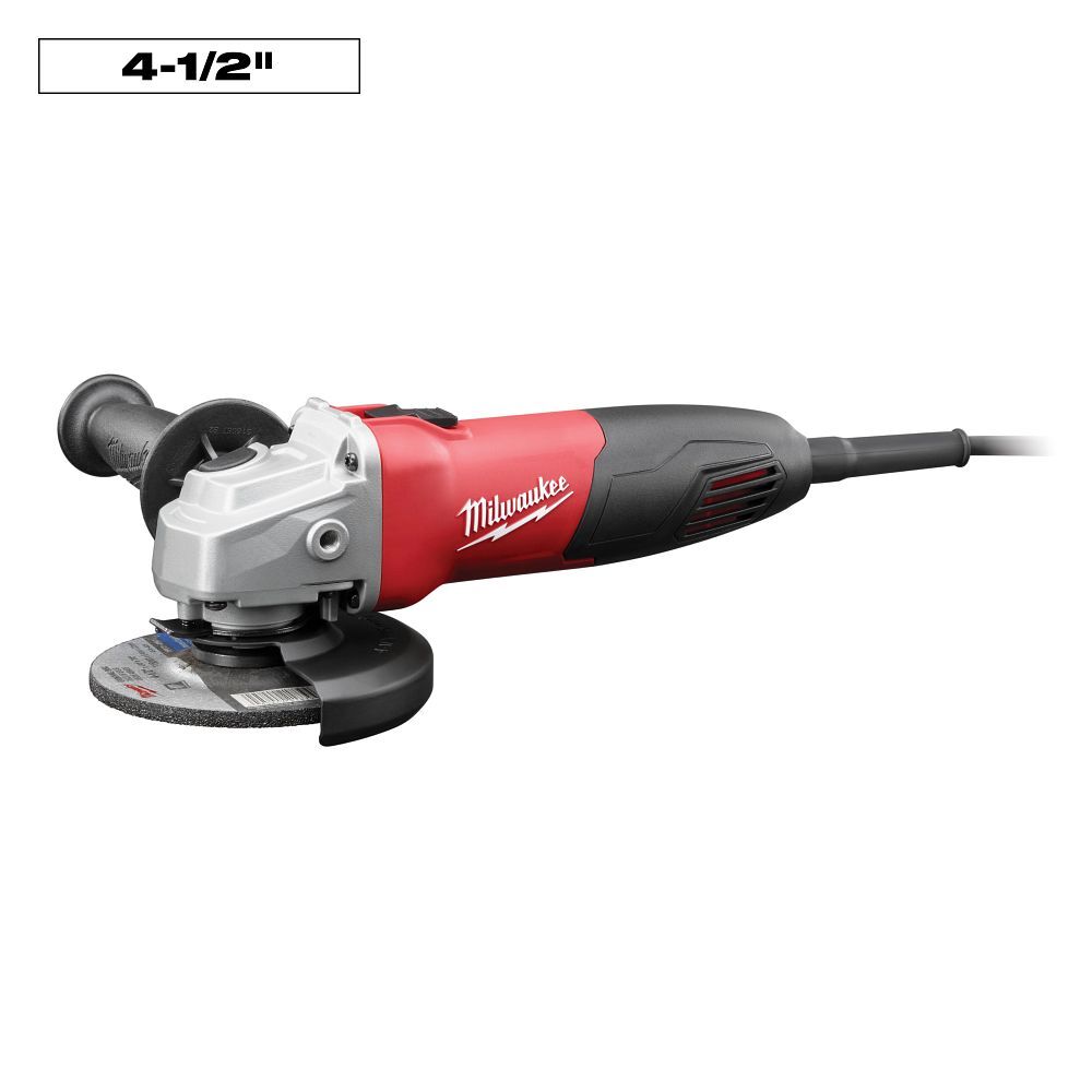 Milwaukee Small Corded Angle Grinder, 4 1/2-In