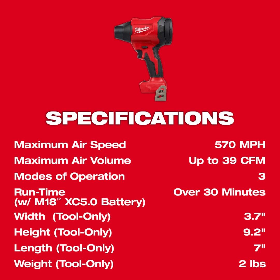 Milwaukee M18 Brushless Precision Blower (Bare Tool)