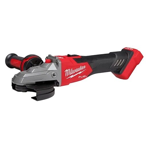 Milwaukee M18 FUEL 5-In Slide Switch Lock-On Flathead Braking Grinder