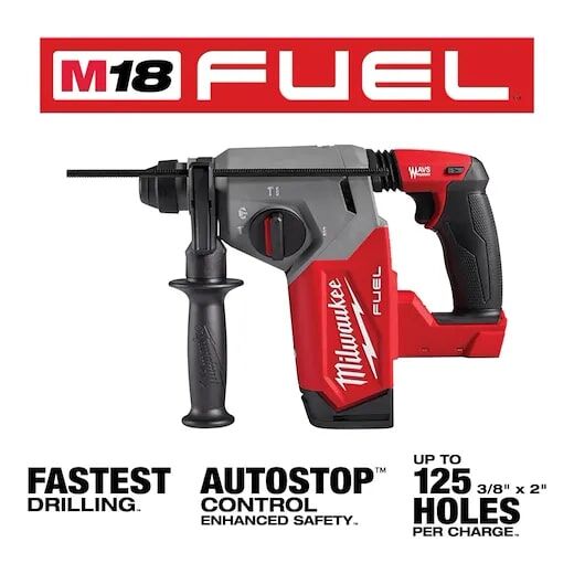 Milwaukee M18 FUEL SDS Plus Rotary Hammer, 1-In