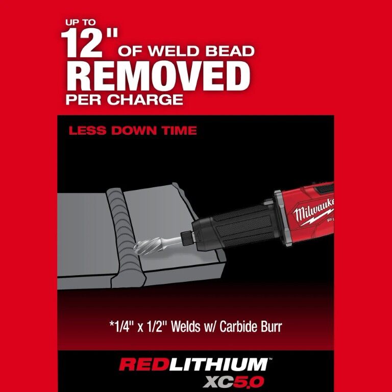 Milwaukee M18 Fuel Slide Switch Braking Die Grinder, 1/4-In (Tool Only)