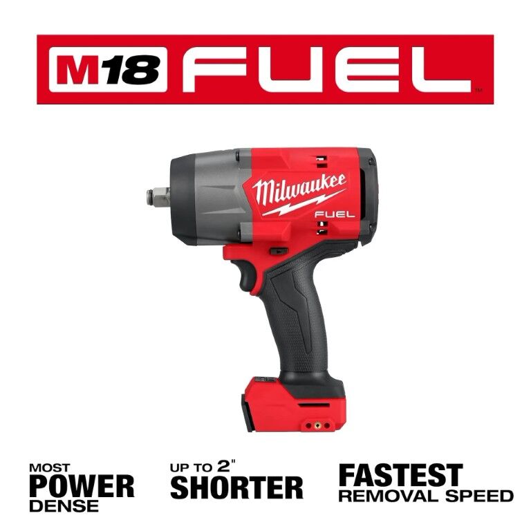 Milwaukee M18 Fuel High Torque Impact Wrench & Grease Gun 2-Tool Combo Kit