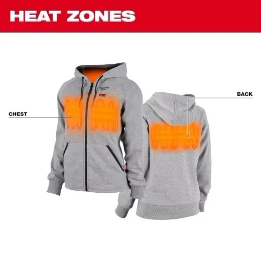 Milwaukee Women's M12 Heated Hoodie in Grey