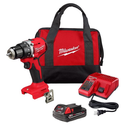 Milwaukee M18 Compact Brushless 1/2-In Drill/Driver Kit