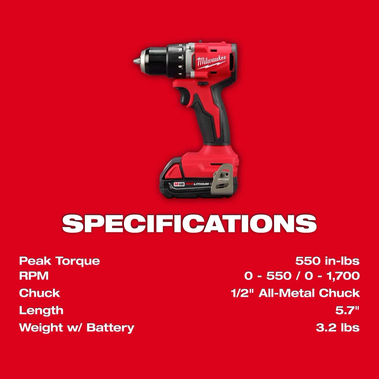Milwaukee M18 Compact Brushless 2-Tool Combo Kit