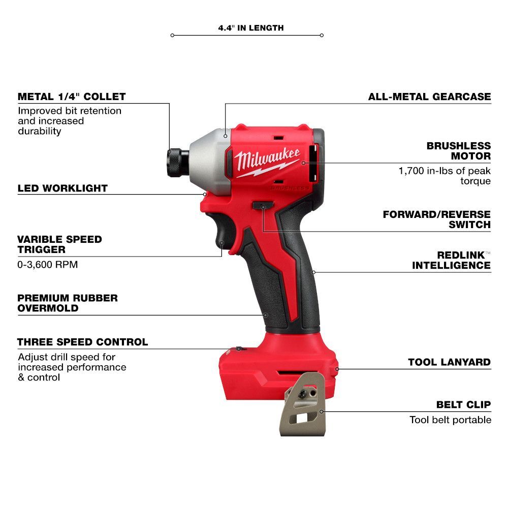 Milwaukee M18 Compact Brushless 2-Tool Combo Kit