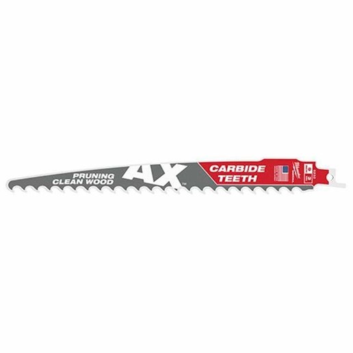 Milwaukee 3 Pack, 3 Tpi The Ax With Carbide Teeth For Pruning & Clean Wood Sawzall Blades - 9 in