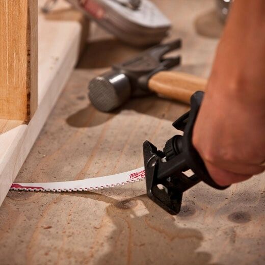 Milwaukee Sawzall Nail Embedded Wood Blade, 5 TPI, 12-In, 25-Pk