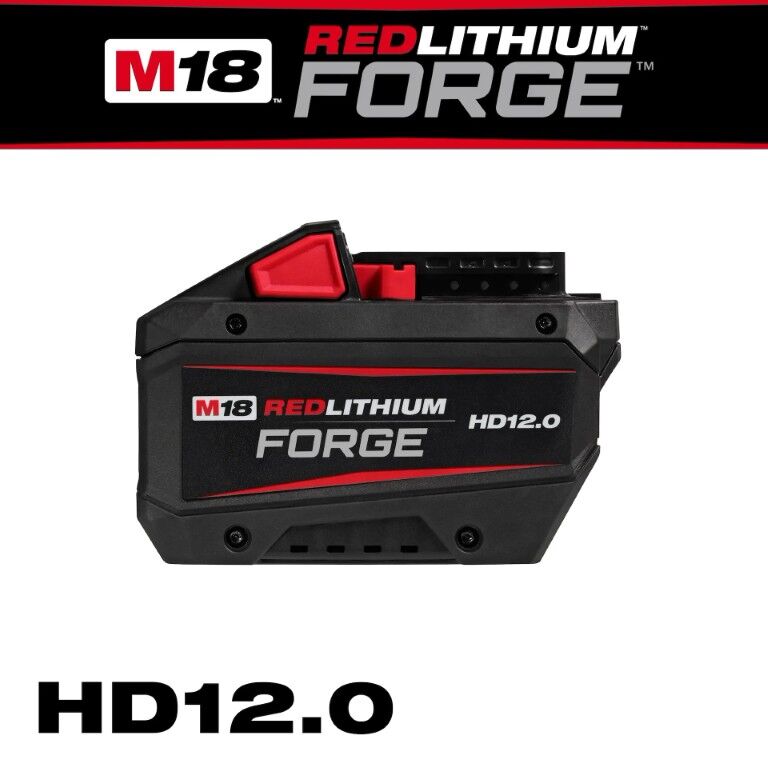 Milwaukee M18 RedLithium Forge HD12.0 Battery, 12-Ah
