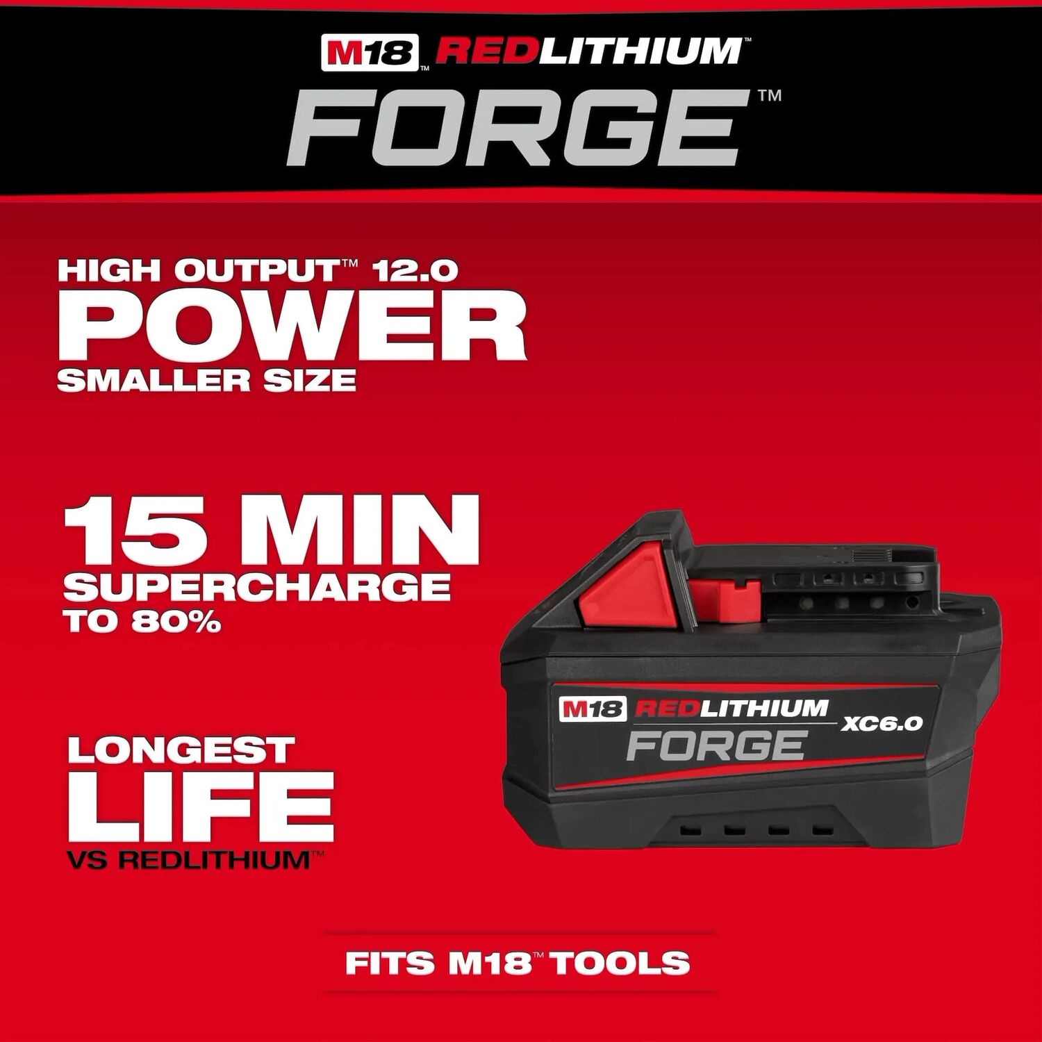 Milwaukee M18 XC6.0 Battery Pack