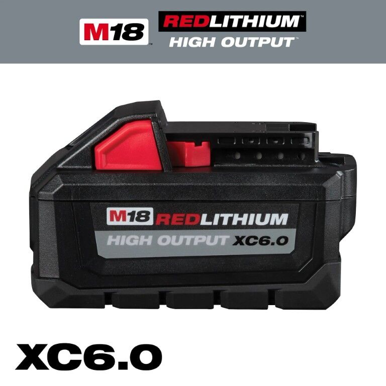 Milwaukee M18 RedLithium High Output XC6.0 Battery 6-Ah