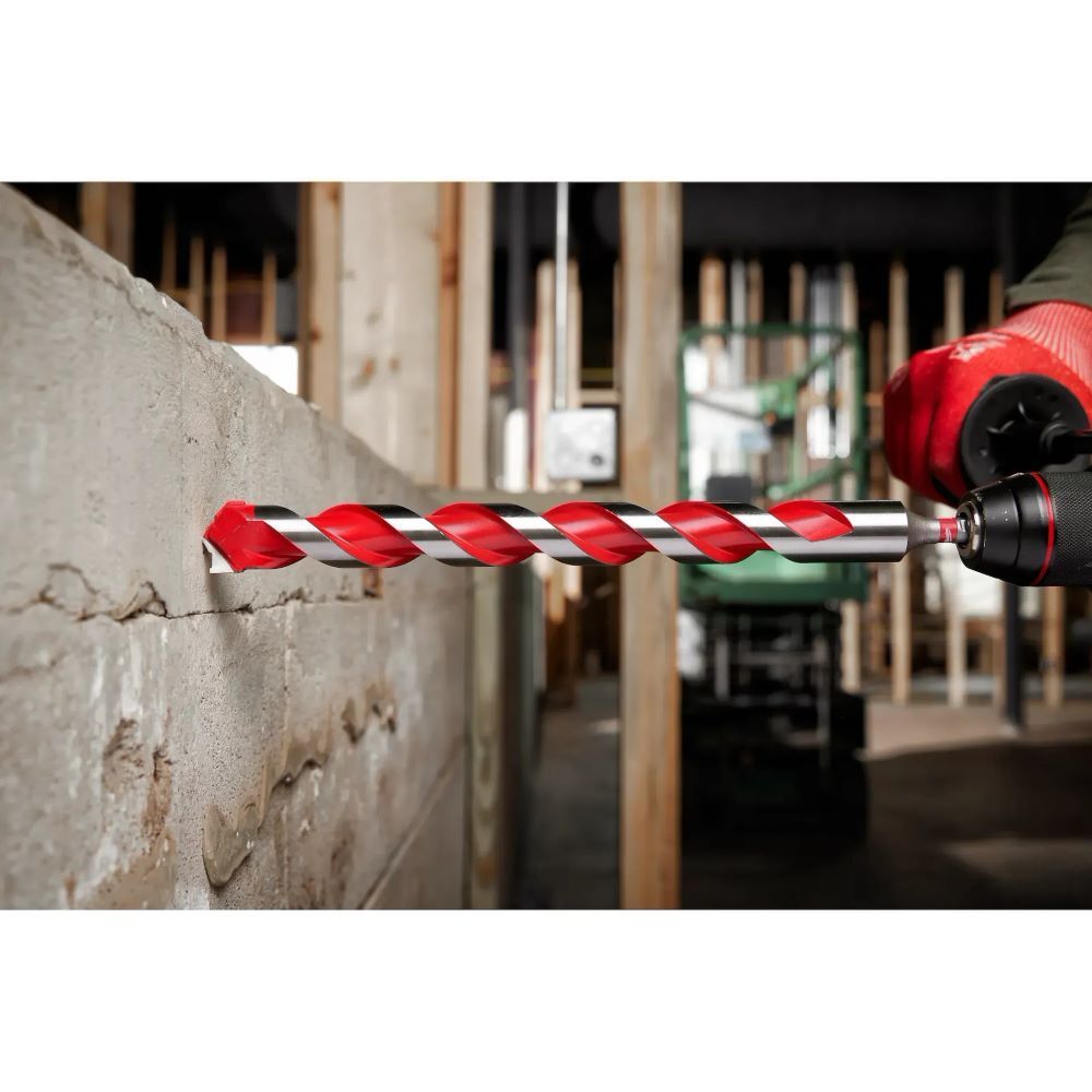 Milwaukee Carbide Hammer Drill Bit with Power Tip, 5/8-In x 4-In x 6-In