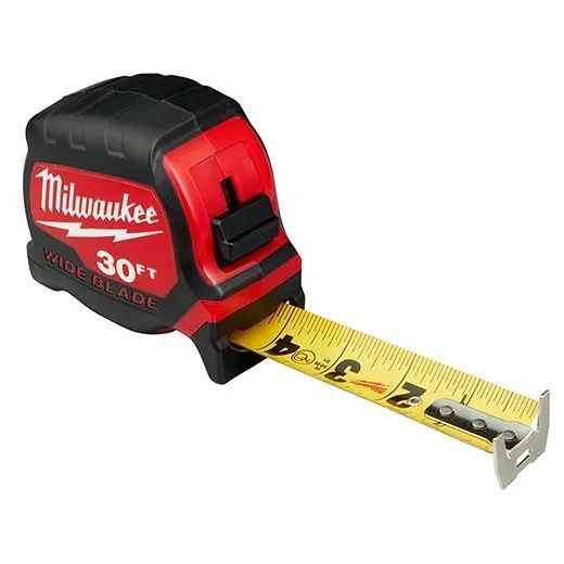 Milwaukee Wide Blade Tape Measures, 30-Ft