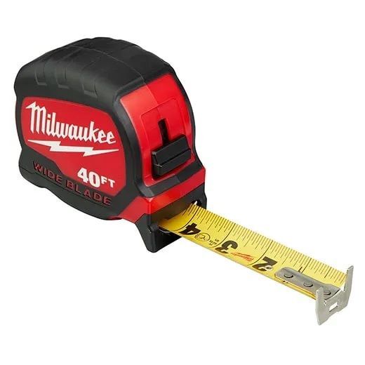Milwaukee Wide Blade Tape Measures, 40-Ft