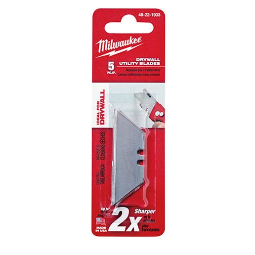 Milwaukee Tool 5 Piece Drywall Utility Knife Blades