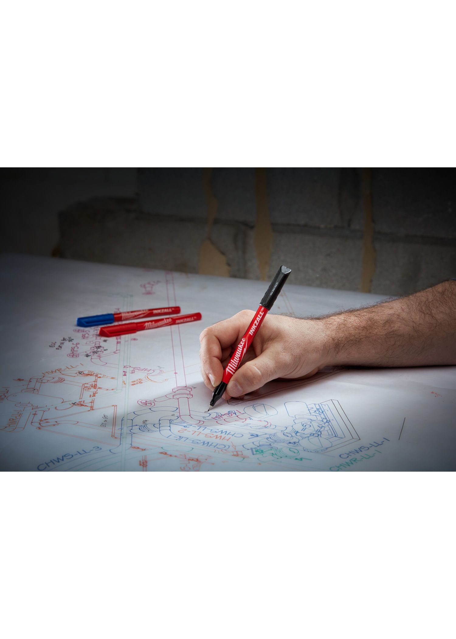 Milwaukee INKZALL Black Ultra Fine Point Pens, 4-Pk