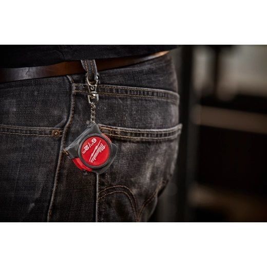 Milwaukee Keychain Tape Measure, 6-Ft