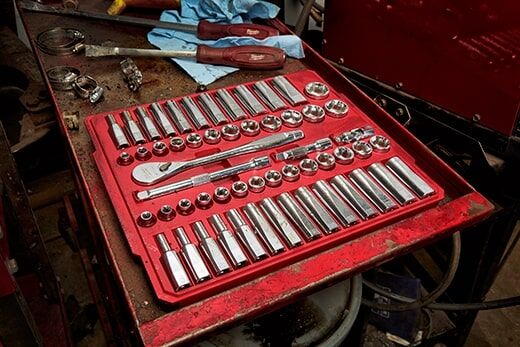 Milwaukee 3/8" Drive Ratchet & Socket Set - SAE & Metric, 56-Pc