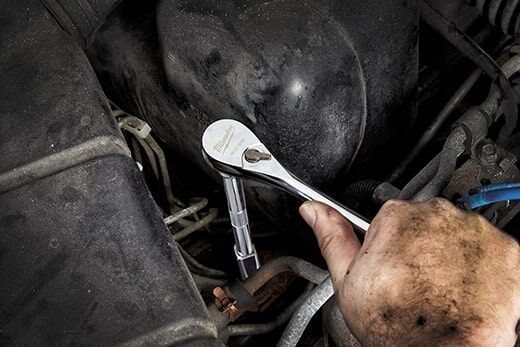 Milwaukee 3/8" Drive Ratchet & Socket Set - SAE & Metric, 56-Pc