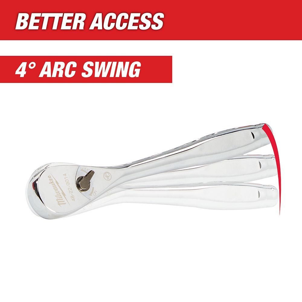 Milwaukee 3/8-In Ratchet & SAE Socket Set with PACKOUT Organizer, 28-Pc