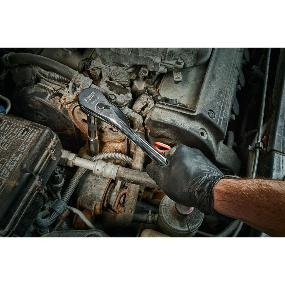 Milwaukee 1/2-In Drive Ratchet & Socket Set with PACKOUT Organizer, 47-Pc