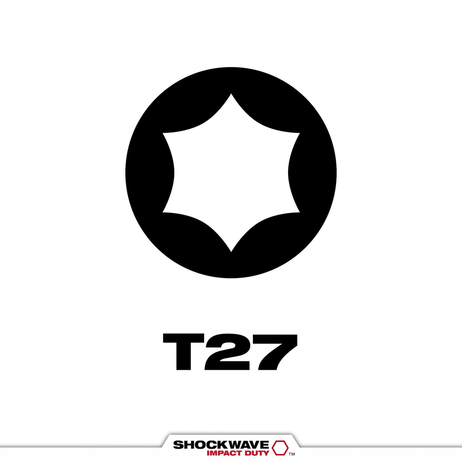 Milwaukee Shockwave Impact T27 Torx Bit, 2-In