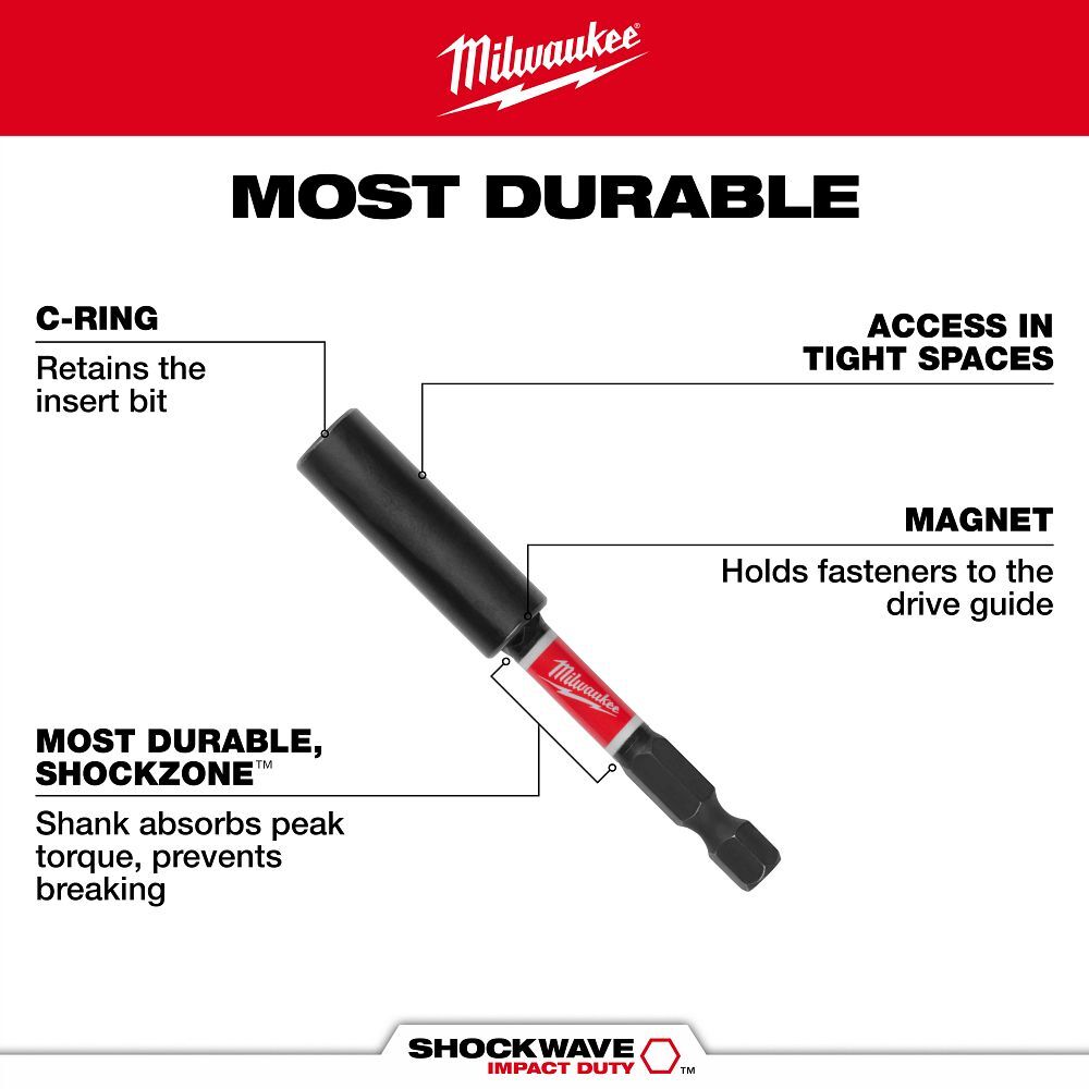 Milwaukee Shockwave Impact Magnetic Compact Bit Holder