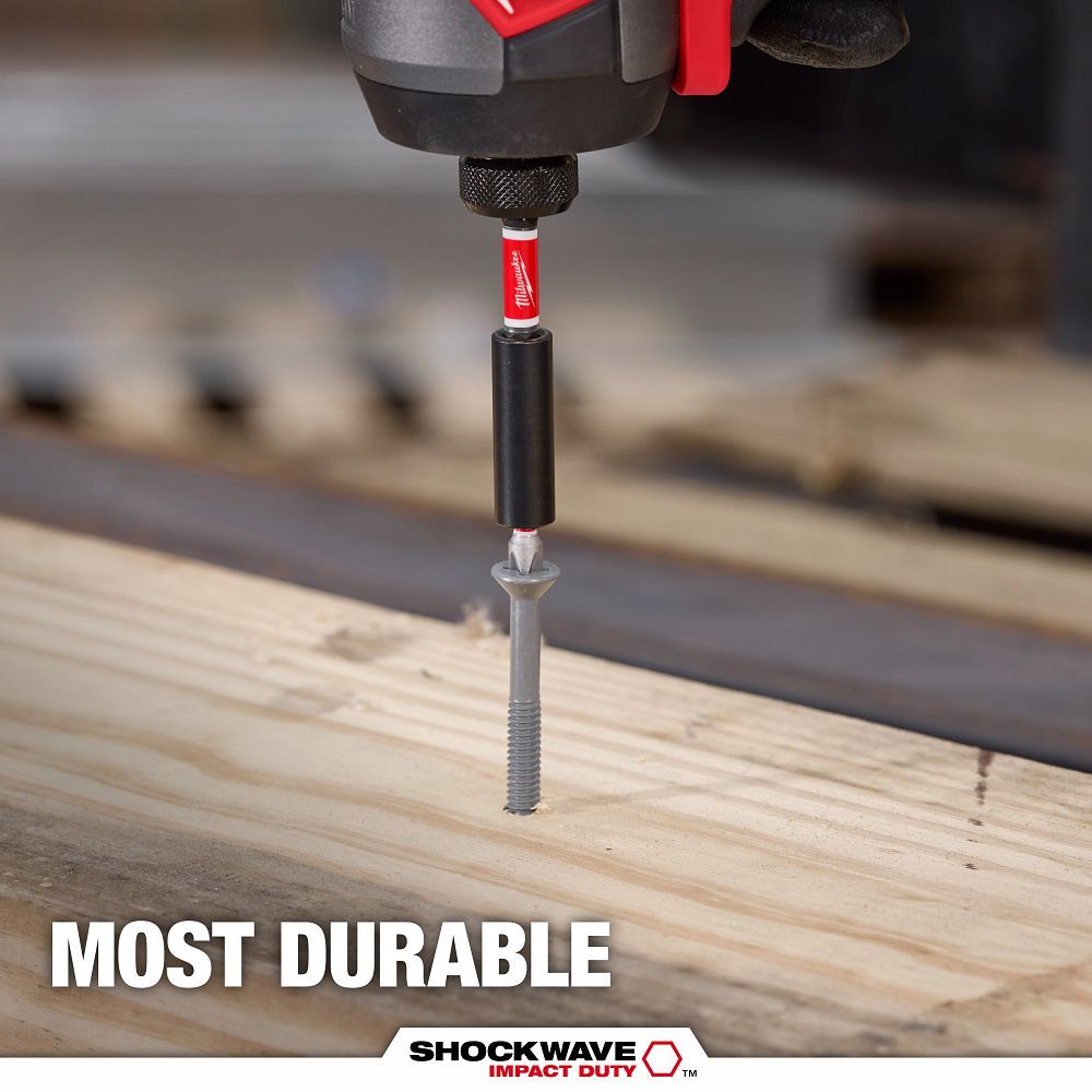 Milwaukee Shockwave Impact Magnetic Bit Holder, 3-In