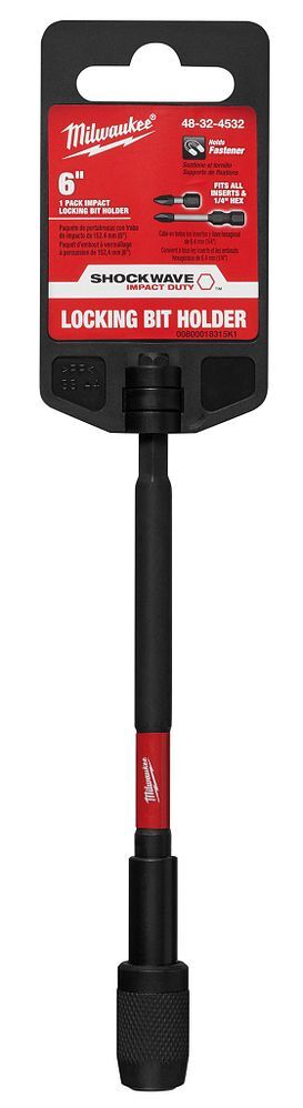 Milwaukee Shockwave Impact Locking Bit Holder, 6-In