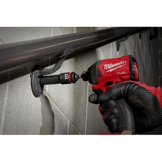 Milwaukee Impact Duty Shank To Socket Adapter Bit, 1/4-In Hex x 1/2-In Drive