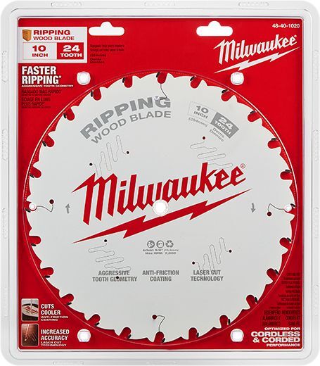 Milwaukee Ripping Circular Saw Blade, 24T, 10-In