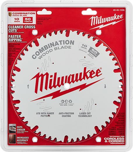 Milwaukee Combination Circular Saw Blade, 50T, 10-In